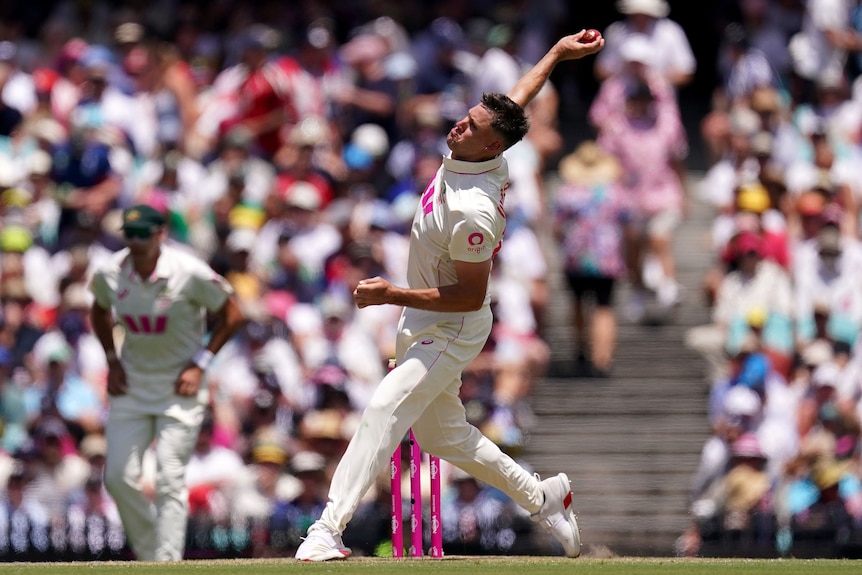 Beau Webster bowling at the SCG
