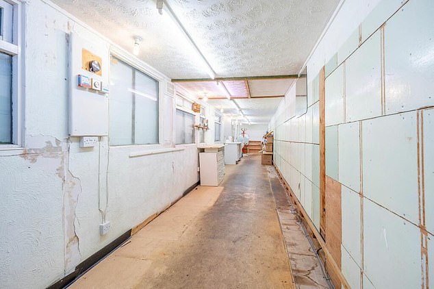 The Norfolk property comes with a workshop area that looked bright and airy in the enhanced photographs