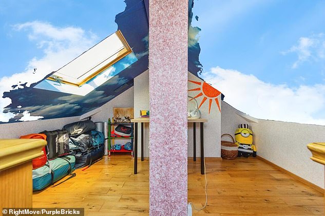 Similarly, this house in Audenshaw, Greater Manchester, appears to have shorn its roof to offer an unparalleled view of the sky from inside the attic.