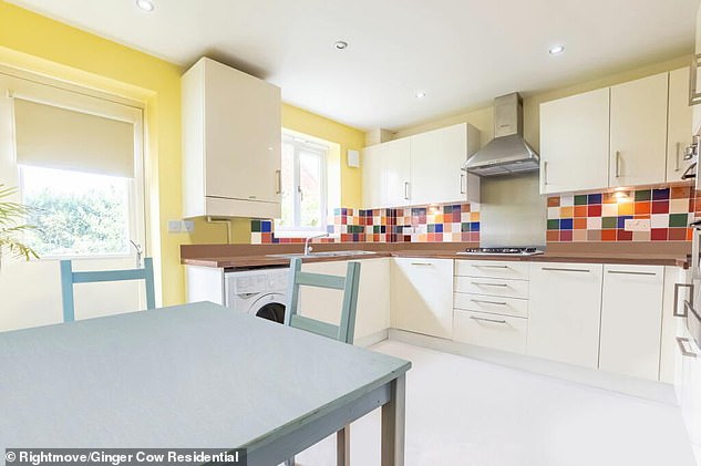 A £525,000 five-bedroom home in the Bedfordshire town of Wixams has a Rightmove listing that tells of some photos having 'AI generated furniture'