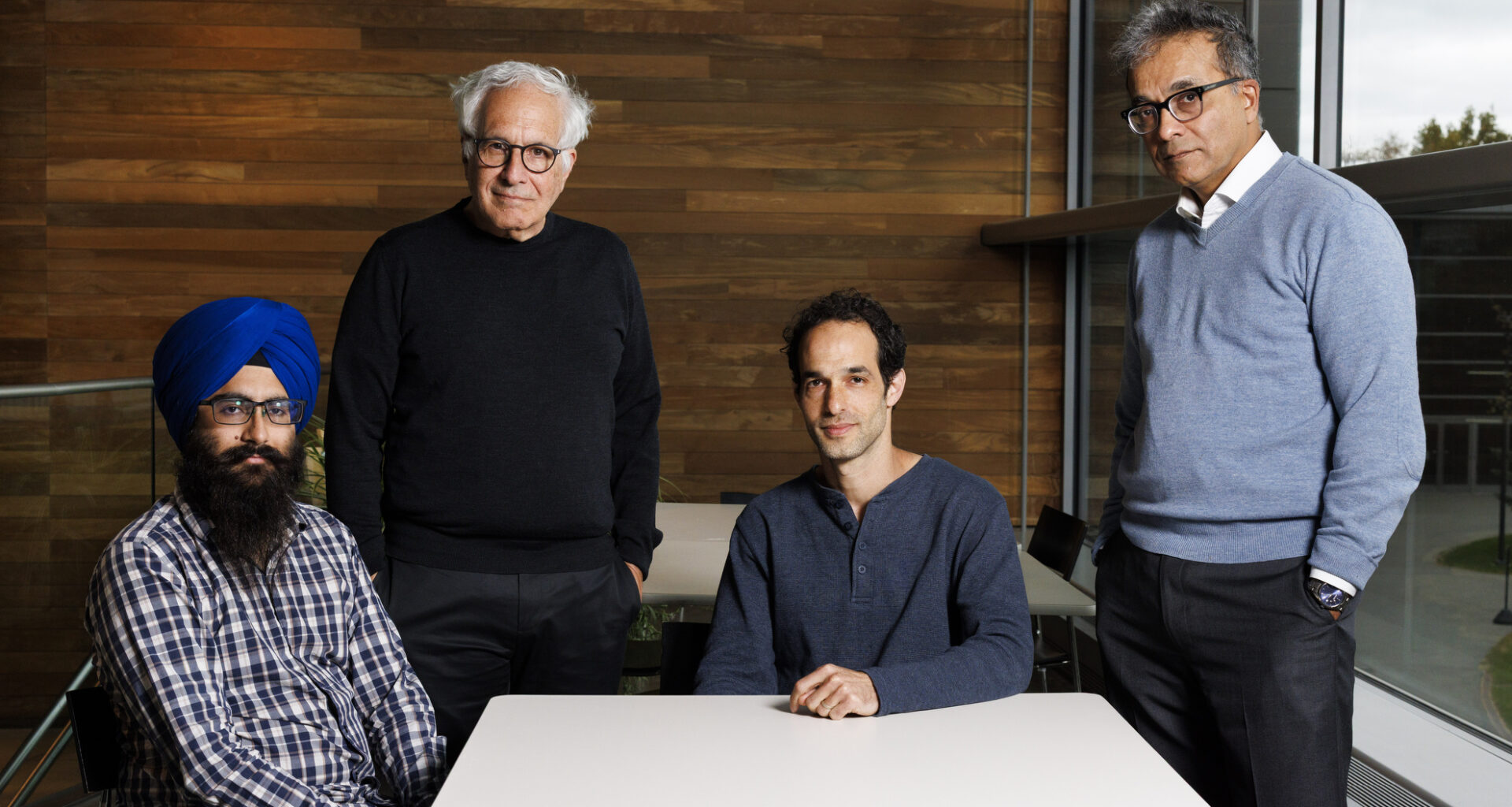 Ishaan Chandok (from left), Jeff Lichtman, Yaron Meirovitch, and Aravi Samuel.