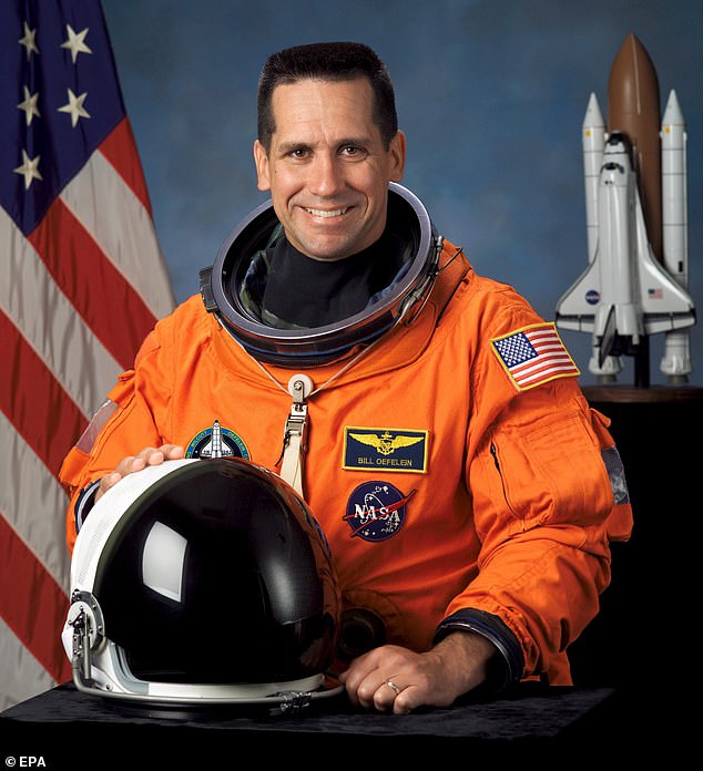 Astronaut William Oefelein (pictured) had briefly dated Nowak before getting involved with Colleen Shipman, who he later married