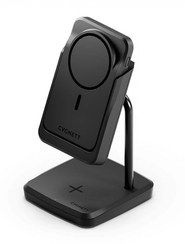 Reece is now speaking out about the dangers of power banks. Pictured is the recalled Cygnett MagSafe power bank