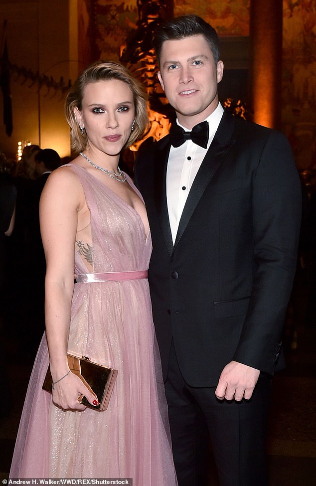 There are rumors that Samuels Kuba set up half the cast of Saturday Night Live. Pictured: Scarlett Johannson and Colin Jost who married in 2020