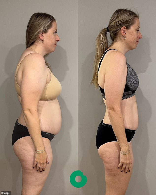 She credits ' flexible dieting' for her slimmer physique, eating 80 per cent wholefoods and 20 per cent of whatever she wants, within reason