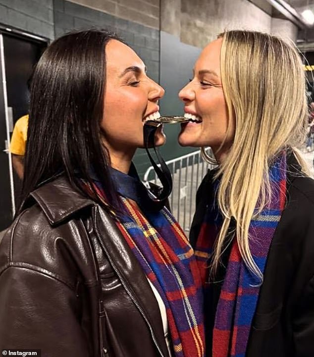 On December 22, Jules (right) launched a public attack on her former friend Tess (left) on Instagram. She later alleged she had been 'betrayed'