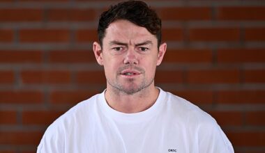 AFL star Lachie announced he would be stepping down from his Brisbane Lions co-captain role and confirmed his split from wife Jules during a press conference on Friday