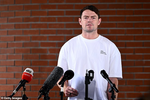Lachie Neale admitted at a press conference that he'd 'let his family down'