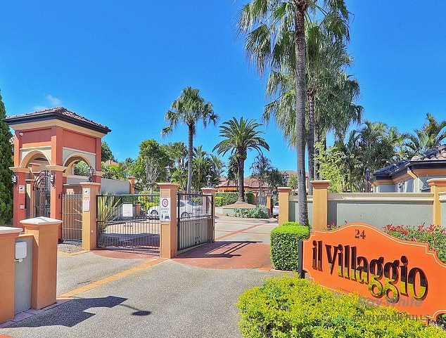 Il Villaggio (pictured) is a luxury enclave marketed as a slice of Italian village living and has been the centre of escalating tensions since Ms Wang took over as caretaker