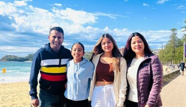 Sydney Property Wealth Strategist Rasti Vaibhav (pictured left with his family) told Daily Mail all hope is not lost to get your foot on the property ladder - the lens through which people view and approach property has simply changed