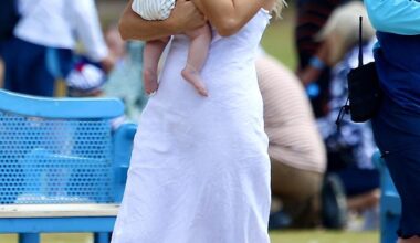 Lucy Burgess was the picture of glowing motherhood this week when she stepped out in Sydney with her former NRL star husband, Sam, and their children