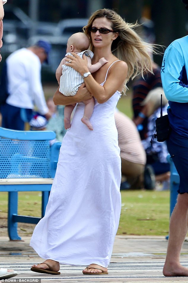 Lucy Burgess was the picture of glowing motherhood this week when she stepped out in Sydney with her former NRL star husband, Sam, and their children