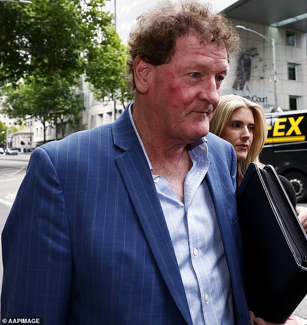 Disgraced AFL player manager Ricky Nixon insists he was recently taken by ambulance to hospital after he fell in the shower at home