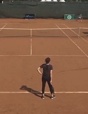 Abdelkader spent most of the match looking laboured on court