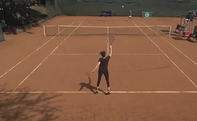 Hajar Abdelkader cut an unlikely figure as she made her professional debut at an ITF event in Nairobi on Wednesday