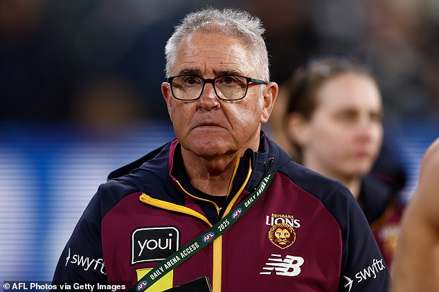Brisbane Lions coach Chris Fagan (pictured) has spoken publicly on the situation surrounding star player Lachie Neale