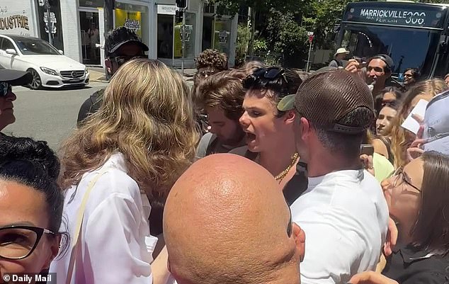 Police were called to the scene to disperse the crowds, but no arrests were reported