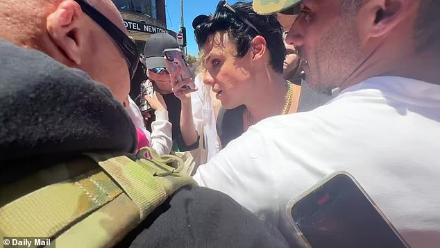 British rocker Yungblud (pictured) promised his loyal 'army' that he would attend the YUNGBLUD: IDOLS exhibit by photographer Tom Pallant at Behind The Gallery in Newtown on Thursday - and his social media post sparked a frenzy