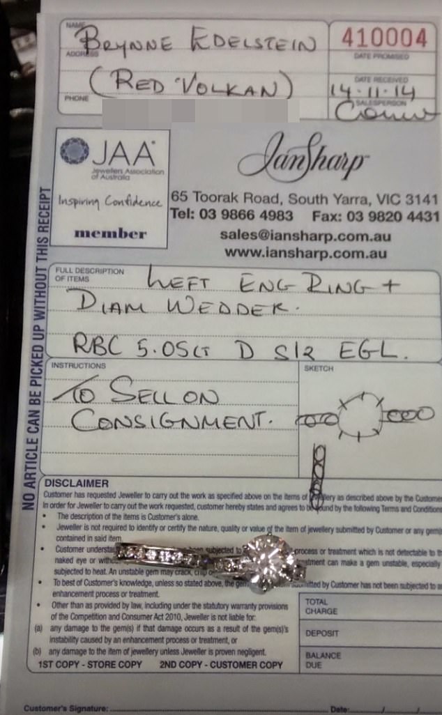 Left penniless after her divorce, Brynne resorted to hocking relics of her former flashy life