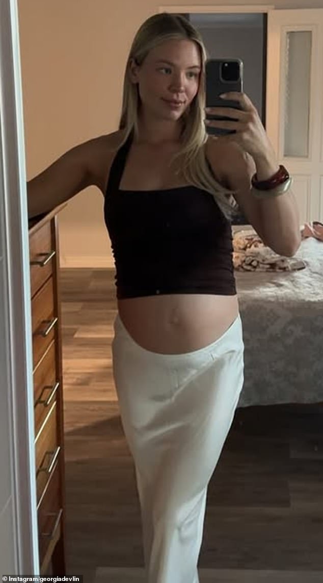 In December, footy WAG Georgia Devlin announced she is pregnant - she split with Bobby Hill earlier in 2025