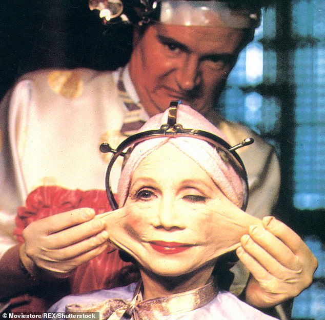 Now that's what I call a facelift... Katherine Helmond and Jim Broadbent in 1985 fantasy Brazil