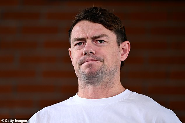 The two-time premiership winner relinquished the co-captaincy of the Lions and confirmed his marriage split at a press conference on January 2 (pictured)