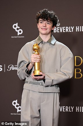 Owen Cooper made history as he earned Best Performance by an Actor in a Supporting Role — TV Series, Limited series or TV Movie for Adolescence