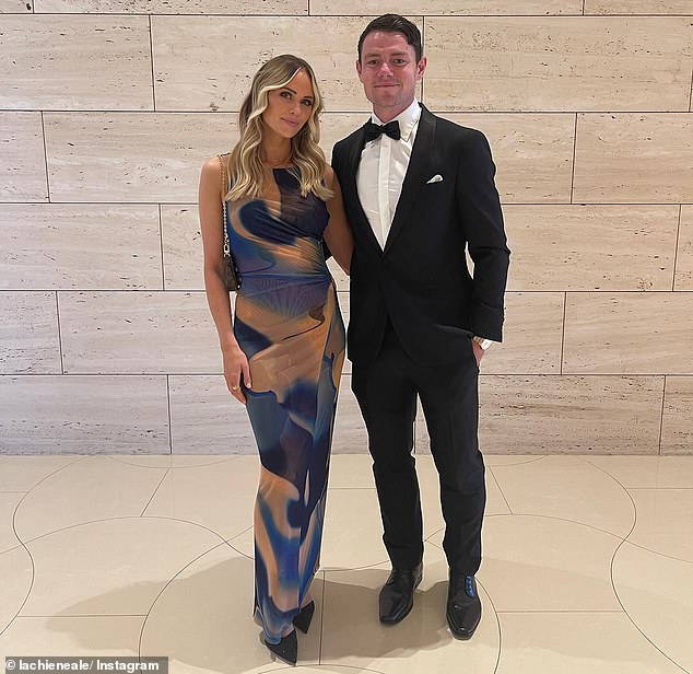 The split between Lachie Neale and his wife Jules (pictured together) has stunned the footy world - but one AFL great believes there's a silver lining to the drama
