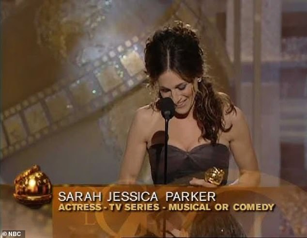 That same night, SJP scored best actress in TV series (musical/comedy) while Davis, Cattrall and Nixon lost the best supporting actress in a TV series trophy to Angels in America actress Mary-Louise Parker