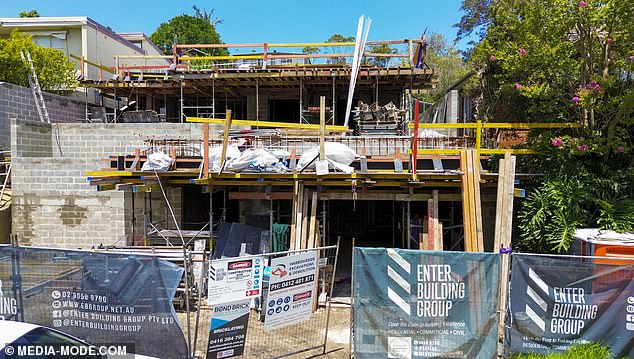 It looks like renovations still have a long way to go before the final product is habitable for the couple and their five-year-old daughter, Harper