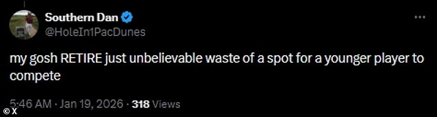 Williams was urged to retire and stop taking opportunities away from younger players after she got a wildcard entry to the Grand Slam