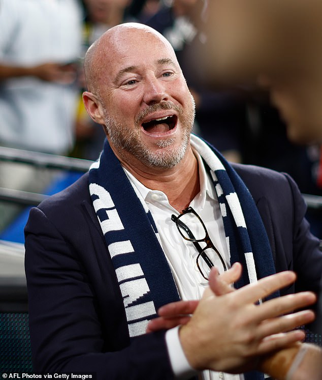 Sayers quit his post with the Blues effective immediately on January 22, with the announcement coming just minutes after the AFL Integrity Unit found he was not responsible for the sending of the sexual image. Pictured in 2024