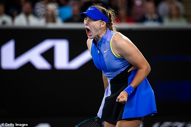 After the match, Andreeva admitted she had to try hard to prevent the crowd from putting her off her game