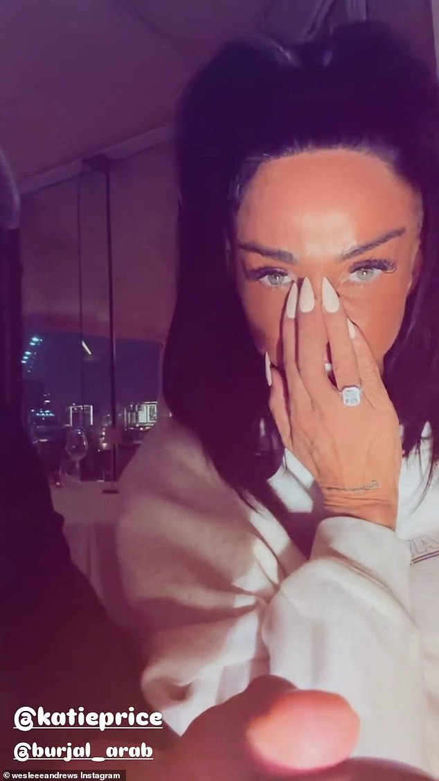 The former glamour model, 47, shocked fans on Friday by revealing her engagement to Lee in Dubai