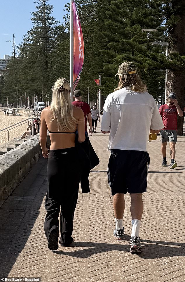 While there was no indication of a romance between the pair, both Bailey and his mystery woman looked chuffed to be in each other's company