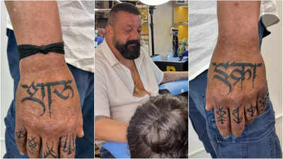 Sanjay Dutt gets inked this New Year 2026: Tattoos twins Shahraan and Iqra’s names