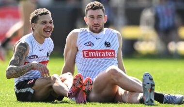 Collingwood superstar Nick Daicos says there is no rush on Norm Smith medallist Bobby Hill’s AFL return