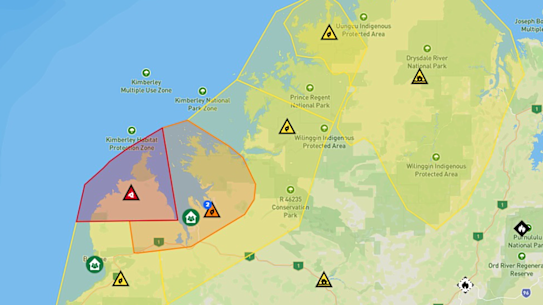 Cyclone Luana has made landfall near Broome.
