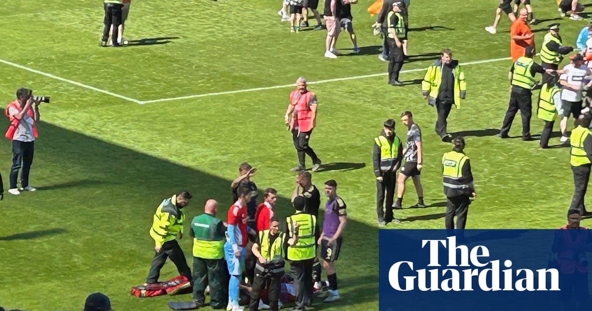 Football fan who injured own player after throwing seat jailed for 18 months | Soccer