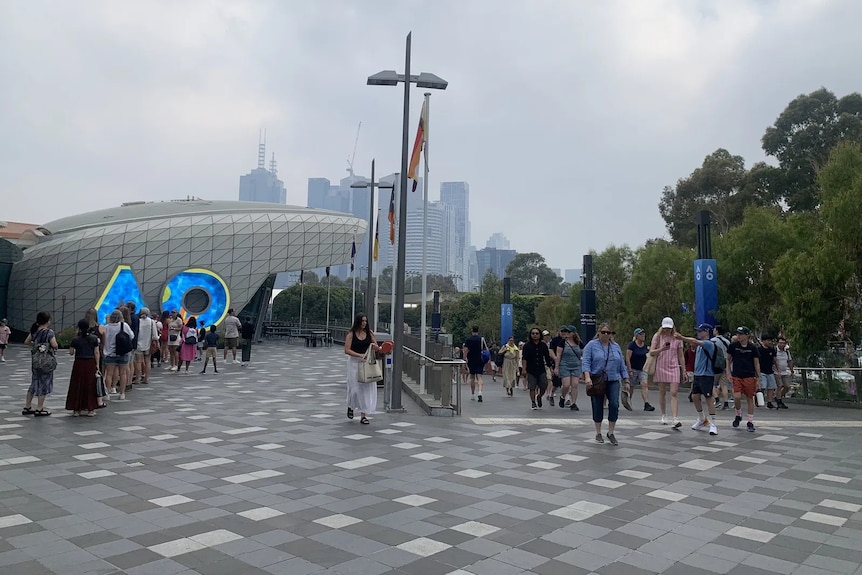 Smoke descends on the Australian Open.