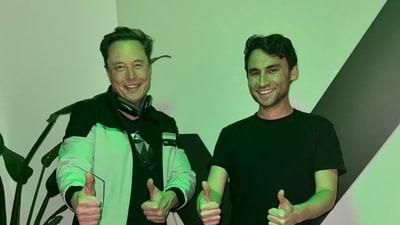 Nikita Bier (R) serves as the Head of Product at Elon Musk-owned X (formerly Twitter)