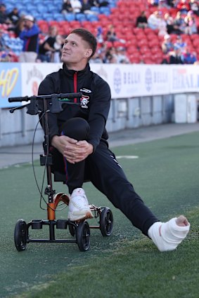 The Knights are taking an ultra-cautious approach to Kalyn Ponga’s foot injury.