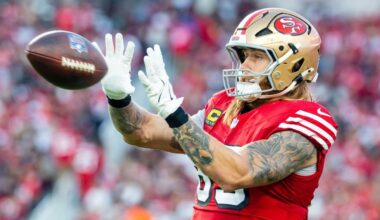 Niners' Kittle expects to face Seahawks; McCaffrey practices