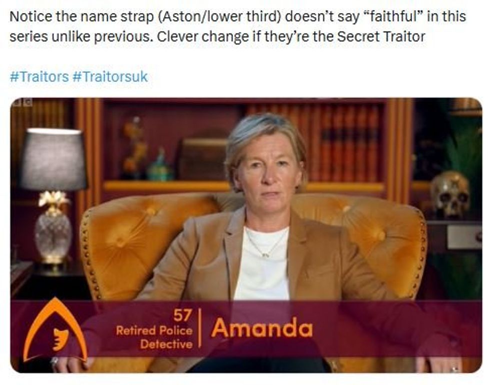 BBC The Traitors: Amanda has emerged as a possible Secret Traitor candidate