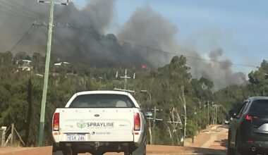 Perth hills bushfire downgraded to watch and act