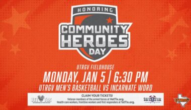 UTRGV Athletics Donates 200 Tickets to Veteran Tickets Foundation For Community Heroes Day