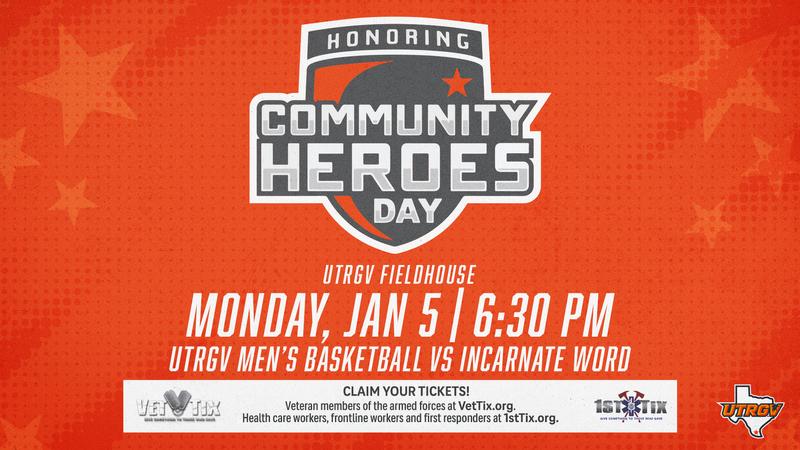 UTRGV Athletics Donates 200 Tickets to Veteran Tickets Foundation For Community Heroes Day