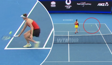 Elise Mertens win first leg for Belgium in United Cup clash vs China's Lin Zhu; 22-shot rally video, result, highlights