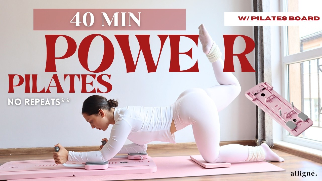 40 MIN PILATES BOARD WORKOUT | FULL BODY - YouTube