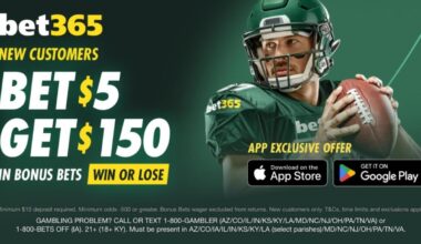 Bet365 bonus code CBSBET365: Land $150 bonus bets for Buccaneers-Panthers, 49ers-Seahawks, Saturday NFL games